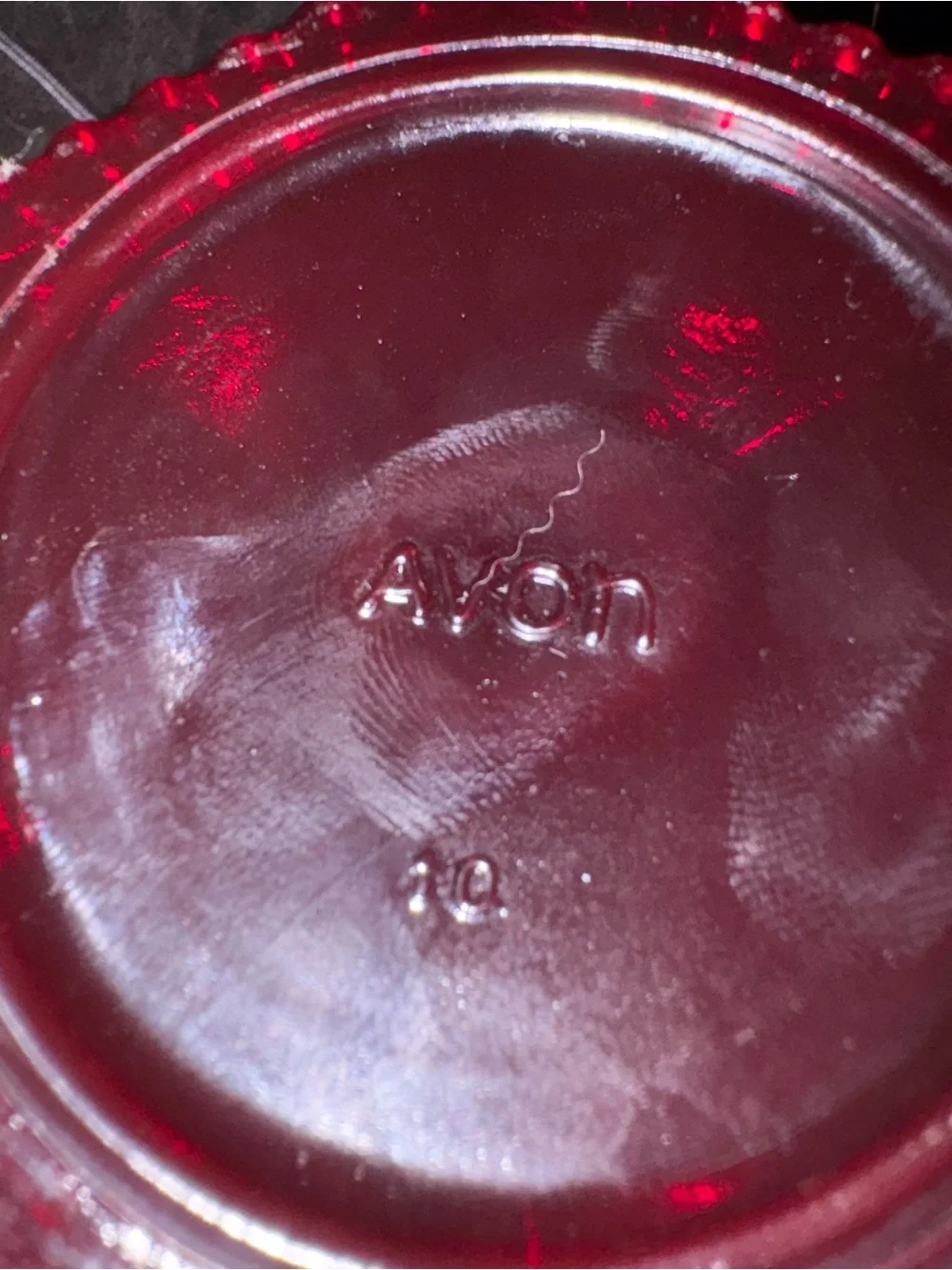 Avon Red Moisturizing Body Jar